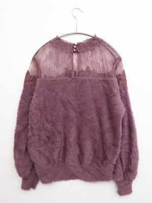 NICE CLAUP/ナイスクラップ/ニット/セーター/トップス/パープル/F