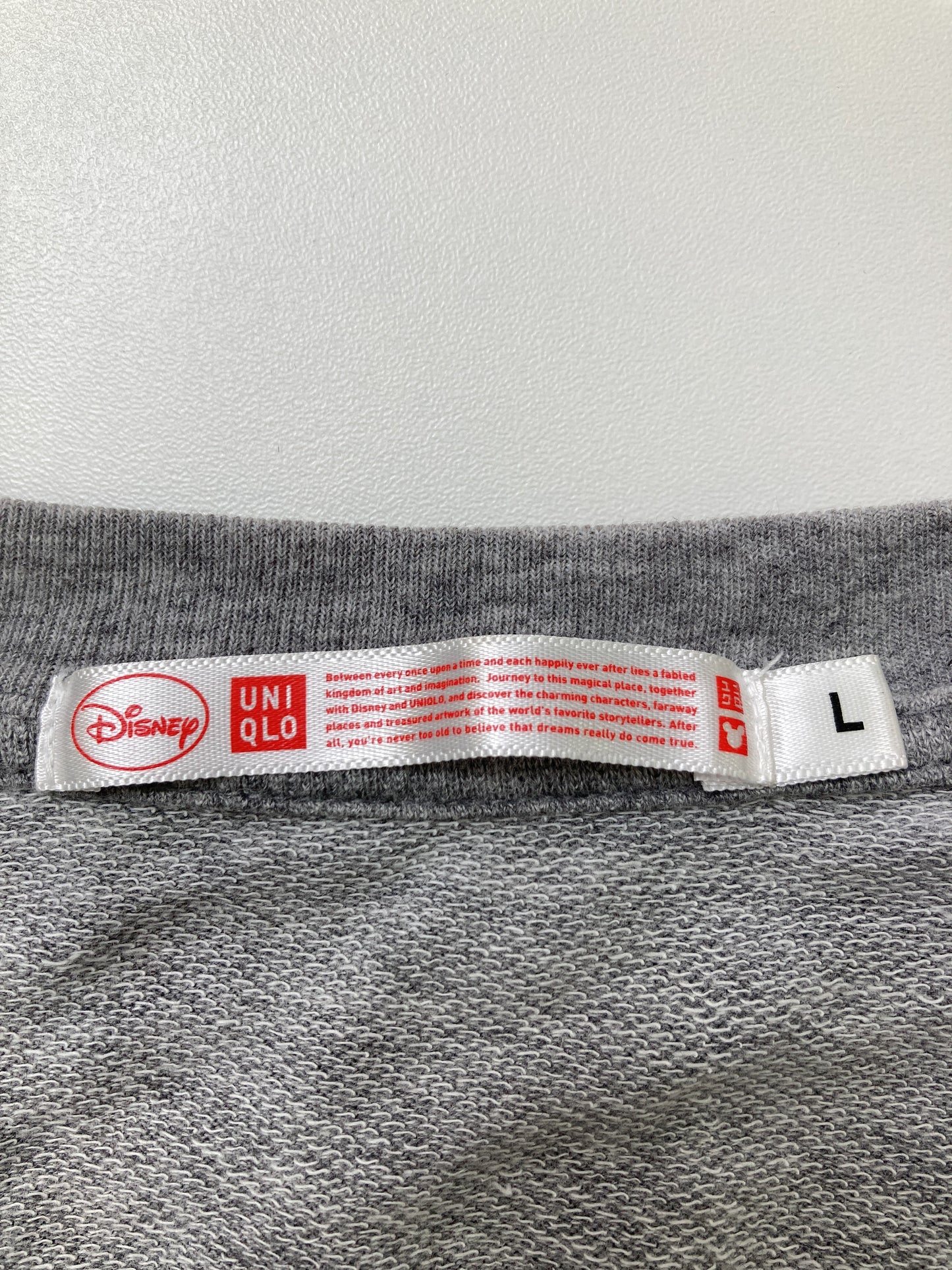 UNIQLO/ユニクロ/Tシャツ/カットソー/トップス/グレー/L