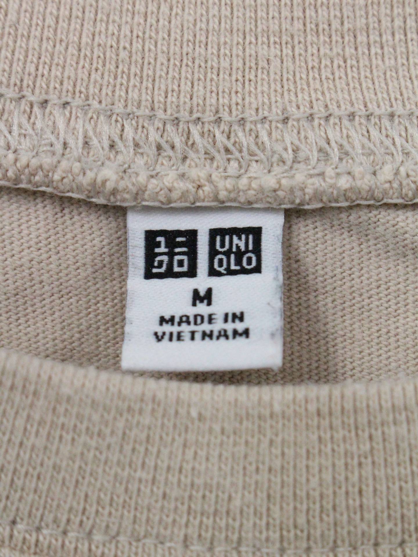 UNIQLO/ユニクロ/Tシャツ/カットソー/トップス/ベージュ/M
