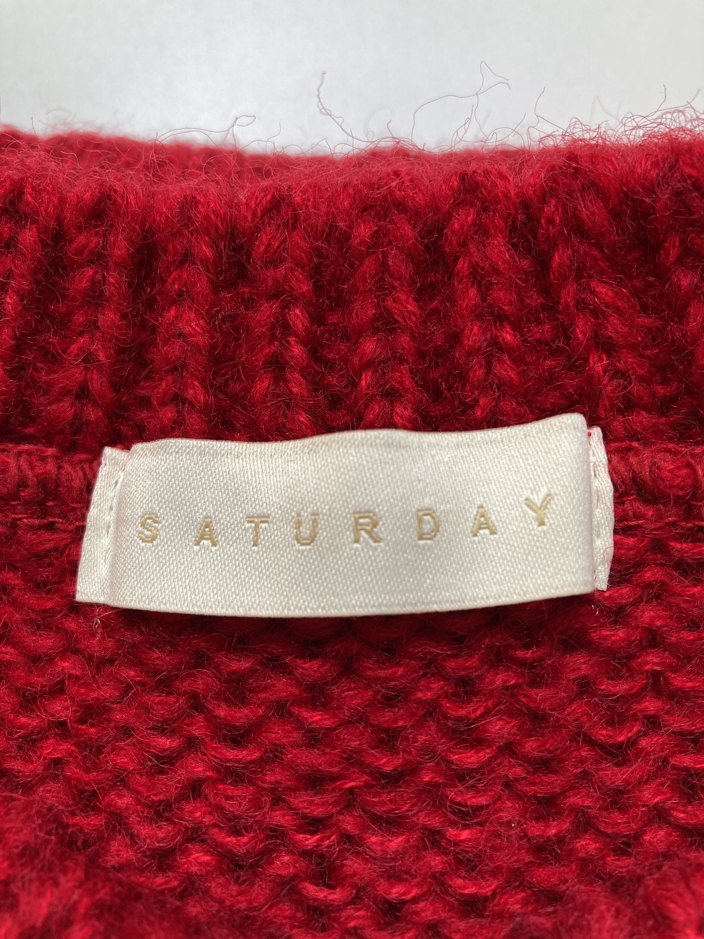 SATURDAY/サタデー/ニット/セーター/トップス/レッド