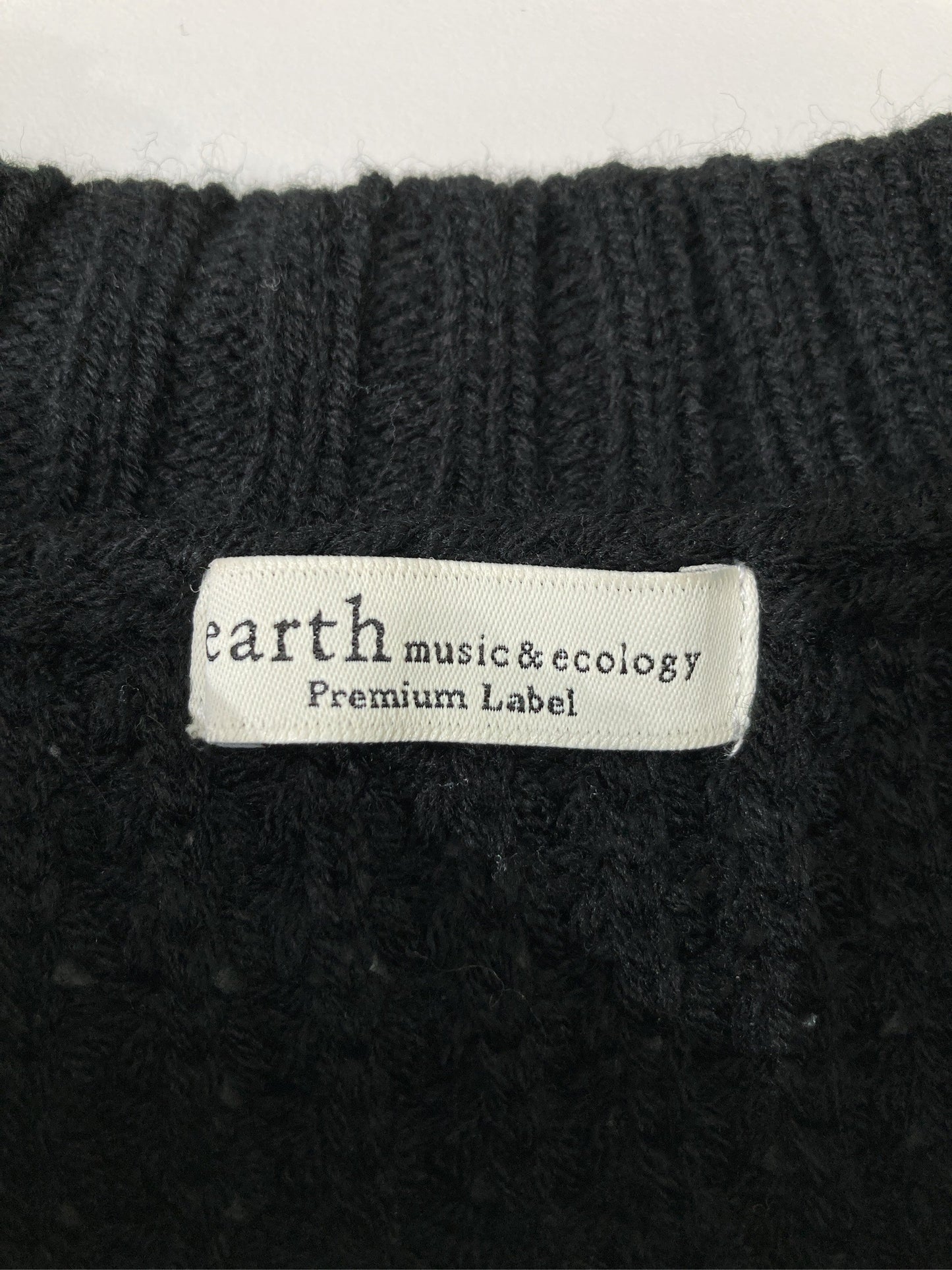 earth music&ecology/アースミュージックアンドエコロジー/ニット/セーター/トップス/ブラック/F