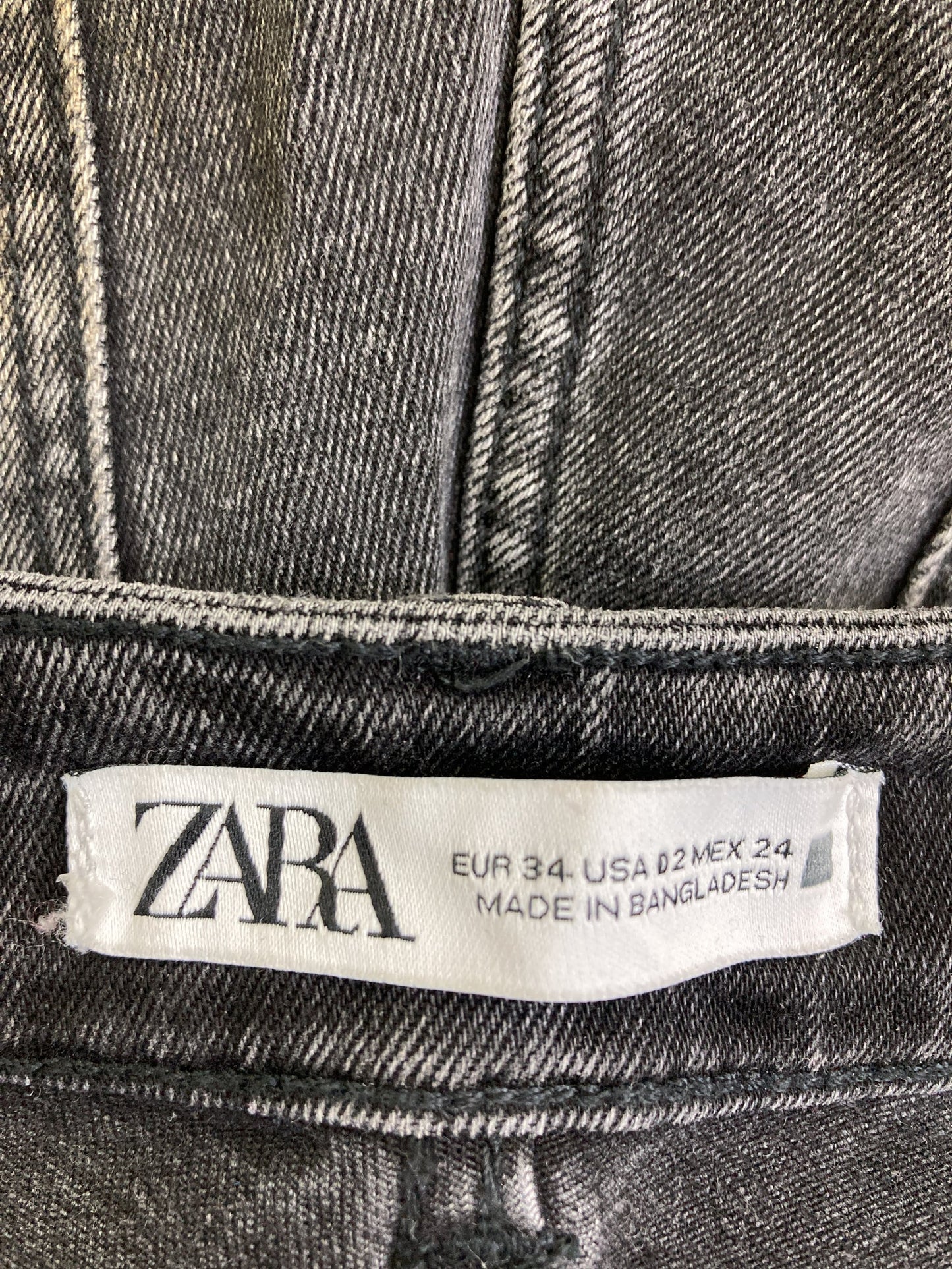 ZARA/ザラ/デニムパンツ/パンツ/ブラック/34