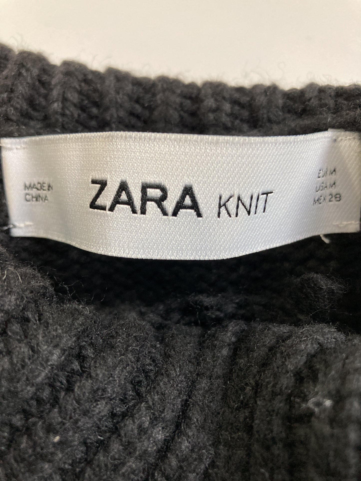 ZARA/ザラ/ニット/セーター/トップス/ブラック/M