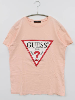 GUESS/ゲス/Tシャツ/カットソー/トップス/ピンク/S