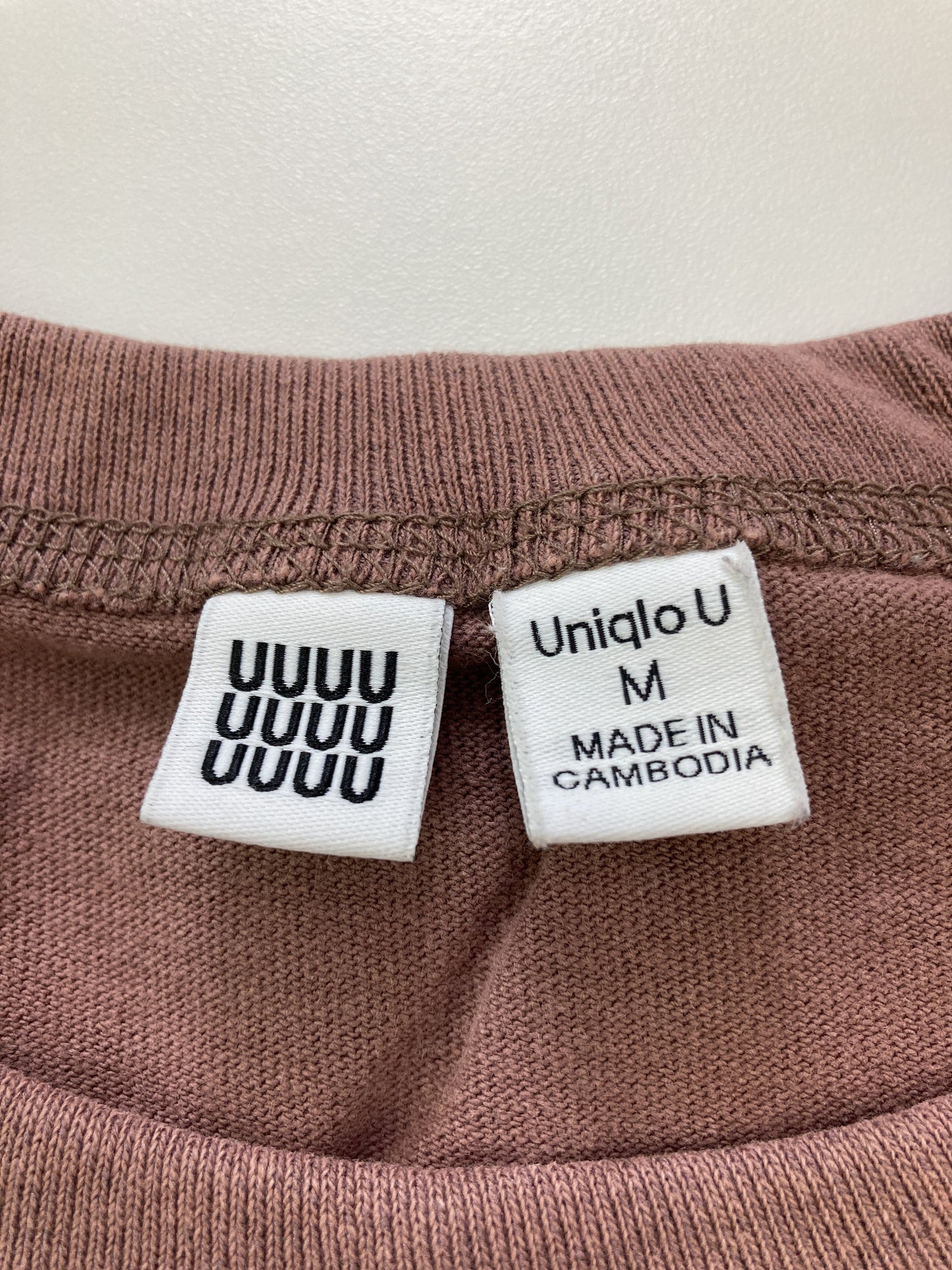 UNIQLO U/ユニクロユー/Tシャツ/カットソー/トップス/ピンク/M