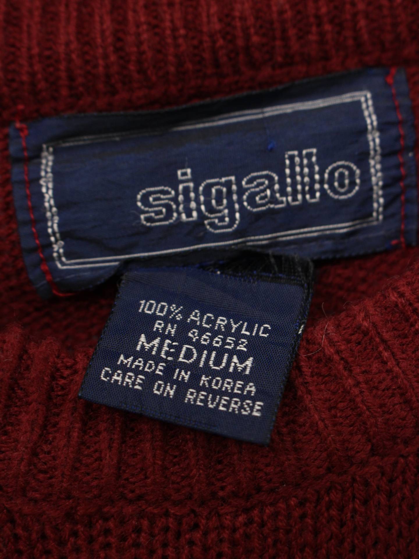 sigallo/ニット/セーター/トップス/ベージュ/MEDIUM