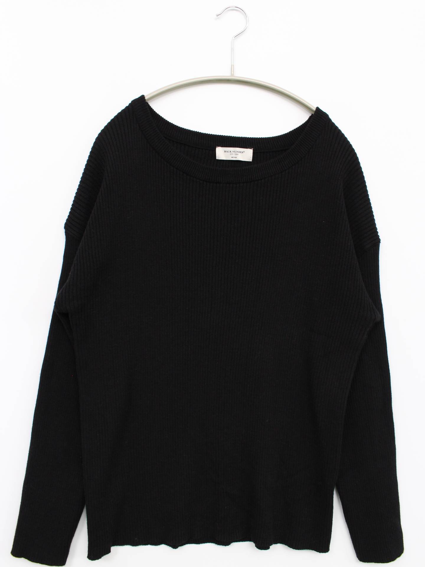 BACK NUMBER/Tシャツ/カットソー/トップス/ブラック/M