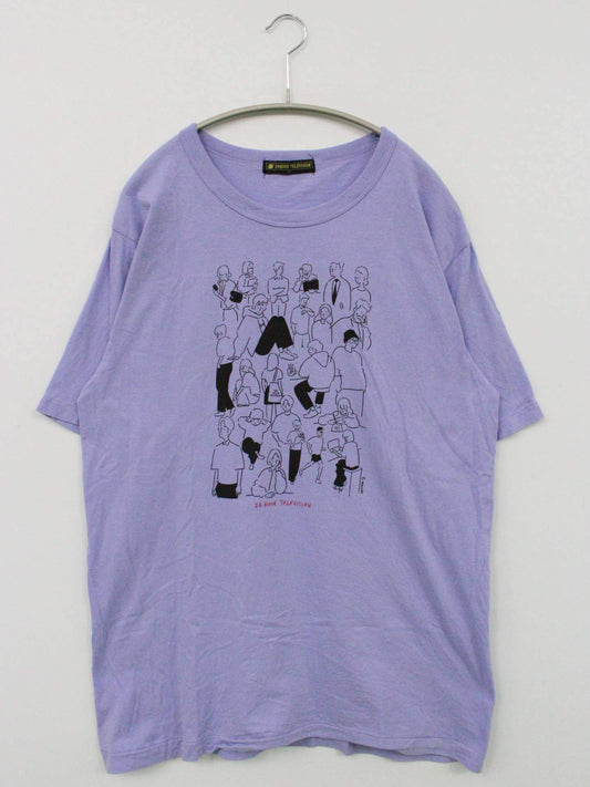24 HOUR TELEVISION/Tシャツ/カットソー/トップス/パープル/LL