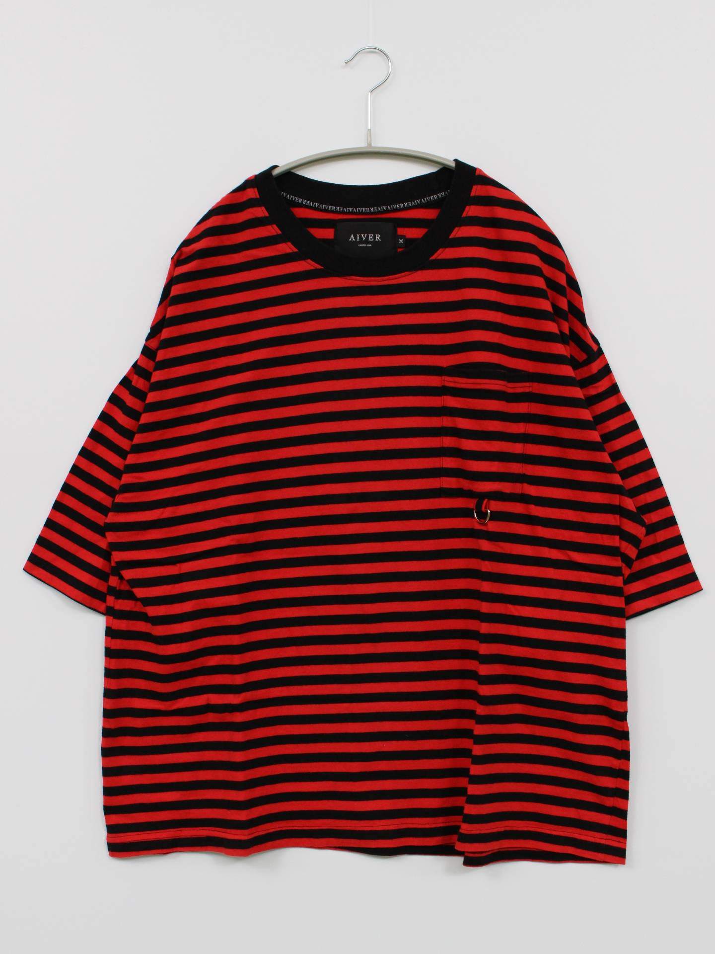 AIVER/アイバー/Tシャツ/カットソー/トップス/レッド/M