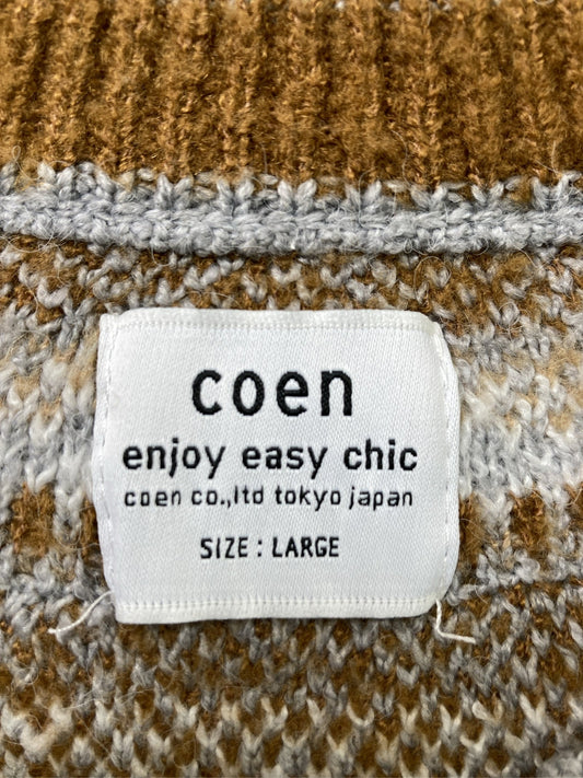 coen/コーエン/ニット/セーター/トップス/グレー/LARGE