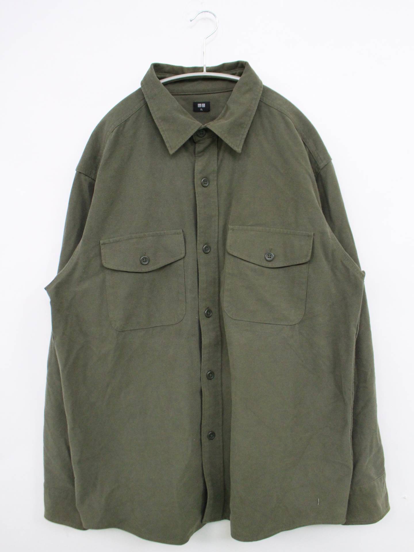 UNIQLO/シャツ/ブラウス/トップス/カーキ/XL