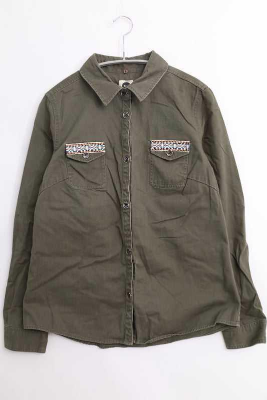 ROXY/シャツ/ブラウス/トップス/グリーン/M