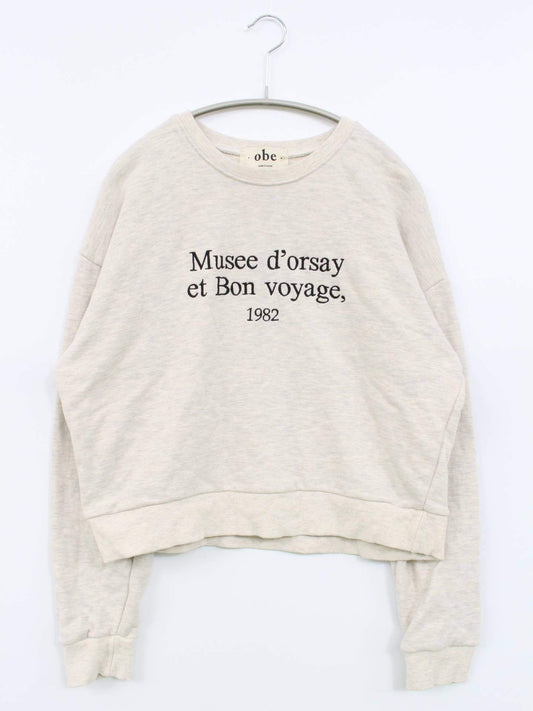 obe/スウェット/トップス/アイボリー