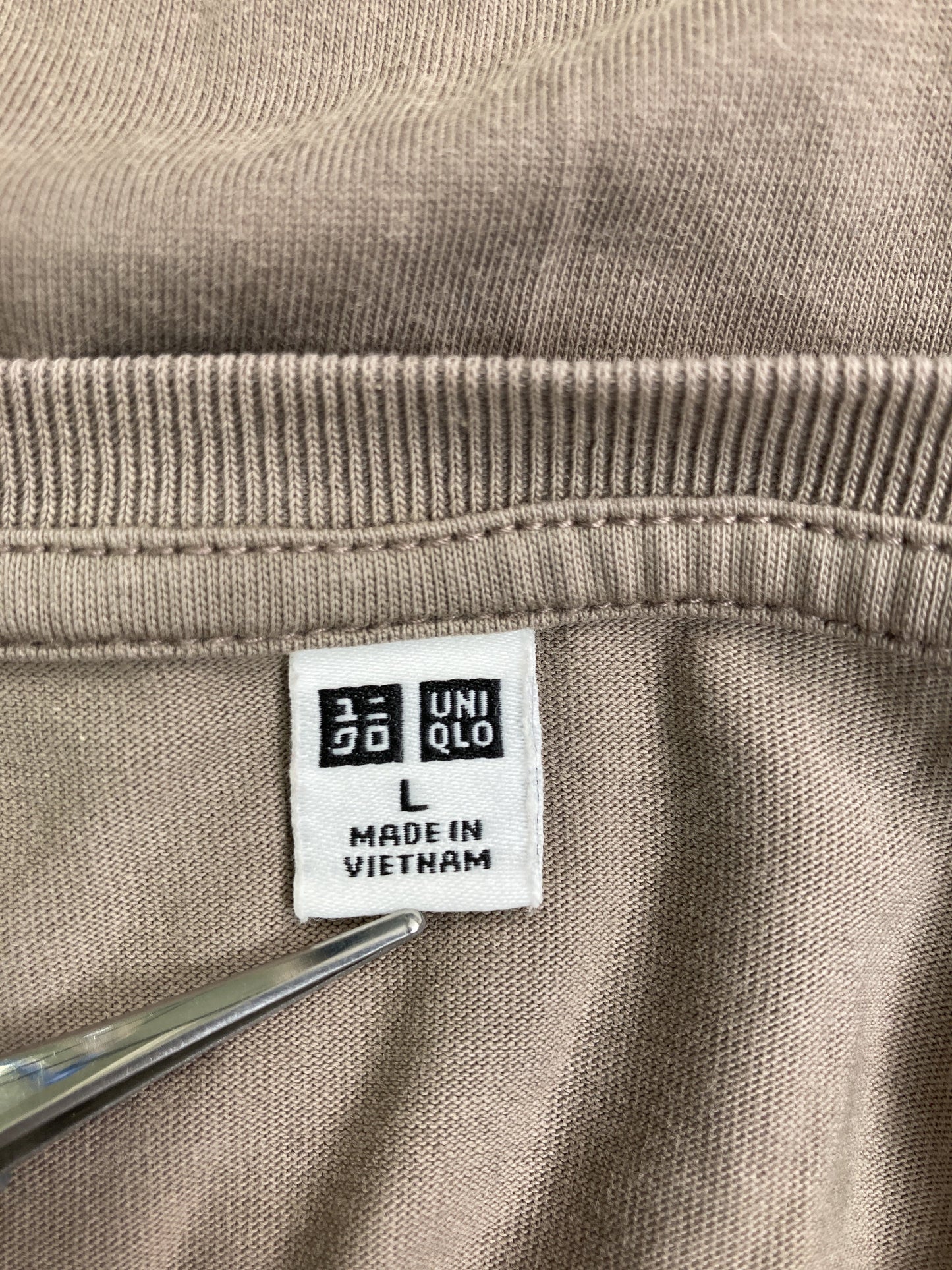 UNIQLO/ユニクロ/Tシャツ/カットソー/トップス/グレー/L