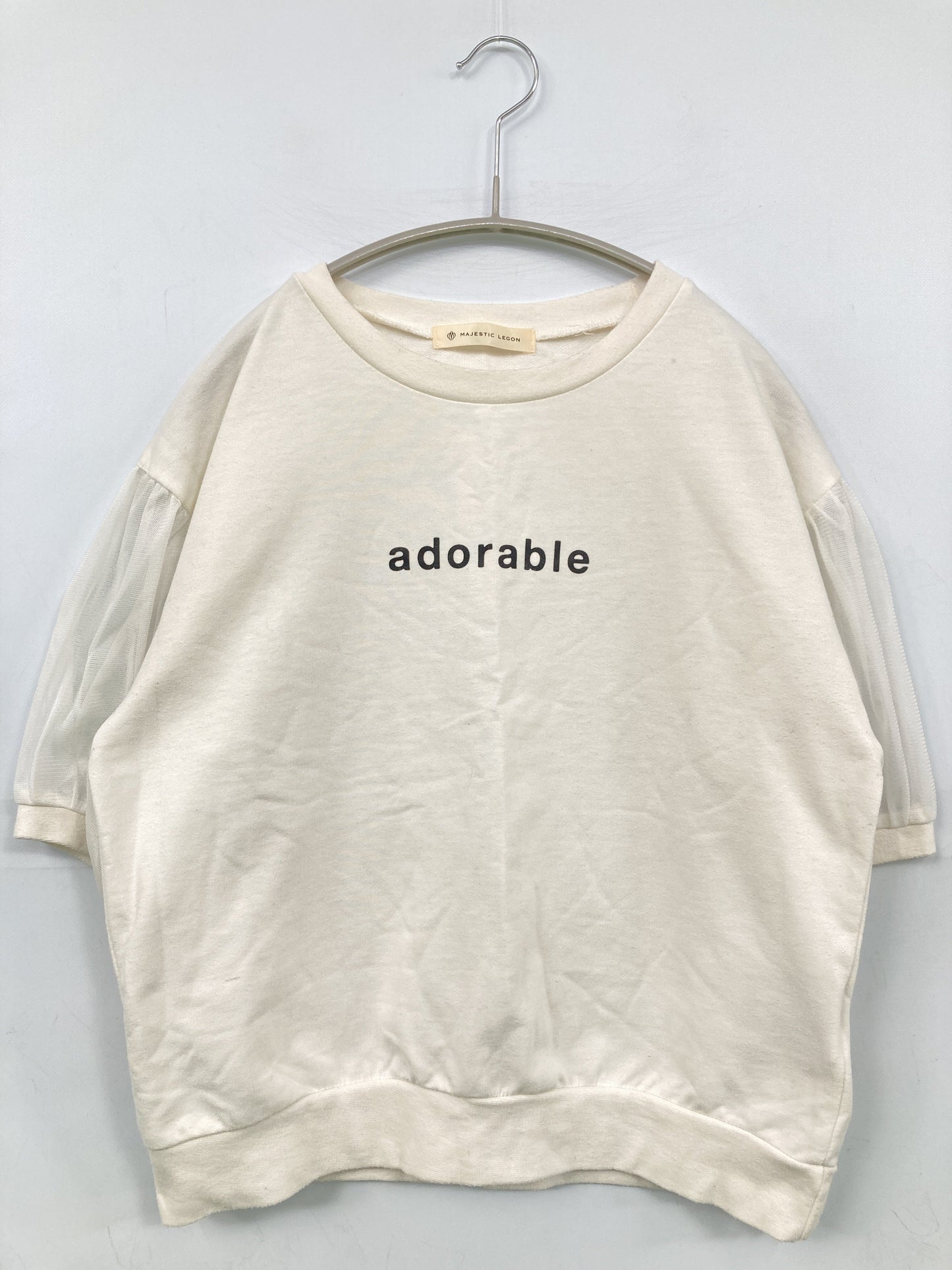 MAJESTIC LEGON/マジェスティックレゴン/Tシャツ/カットソー/トップス/ホワイト/M