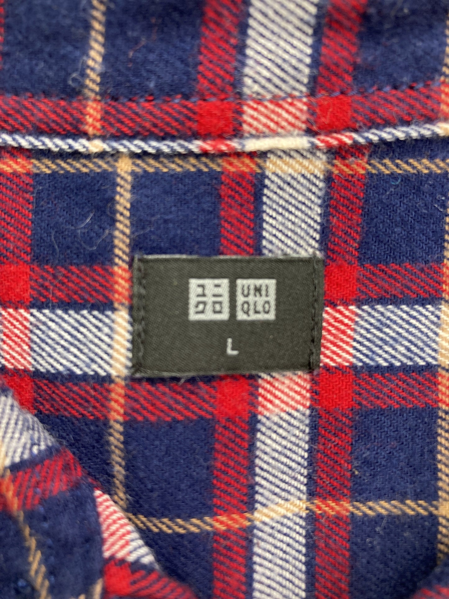 UNIQLO/ユニクロ/シャツ/ブラウス/トップス/ネイビー/L