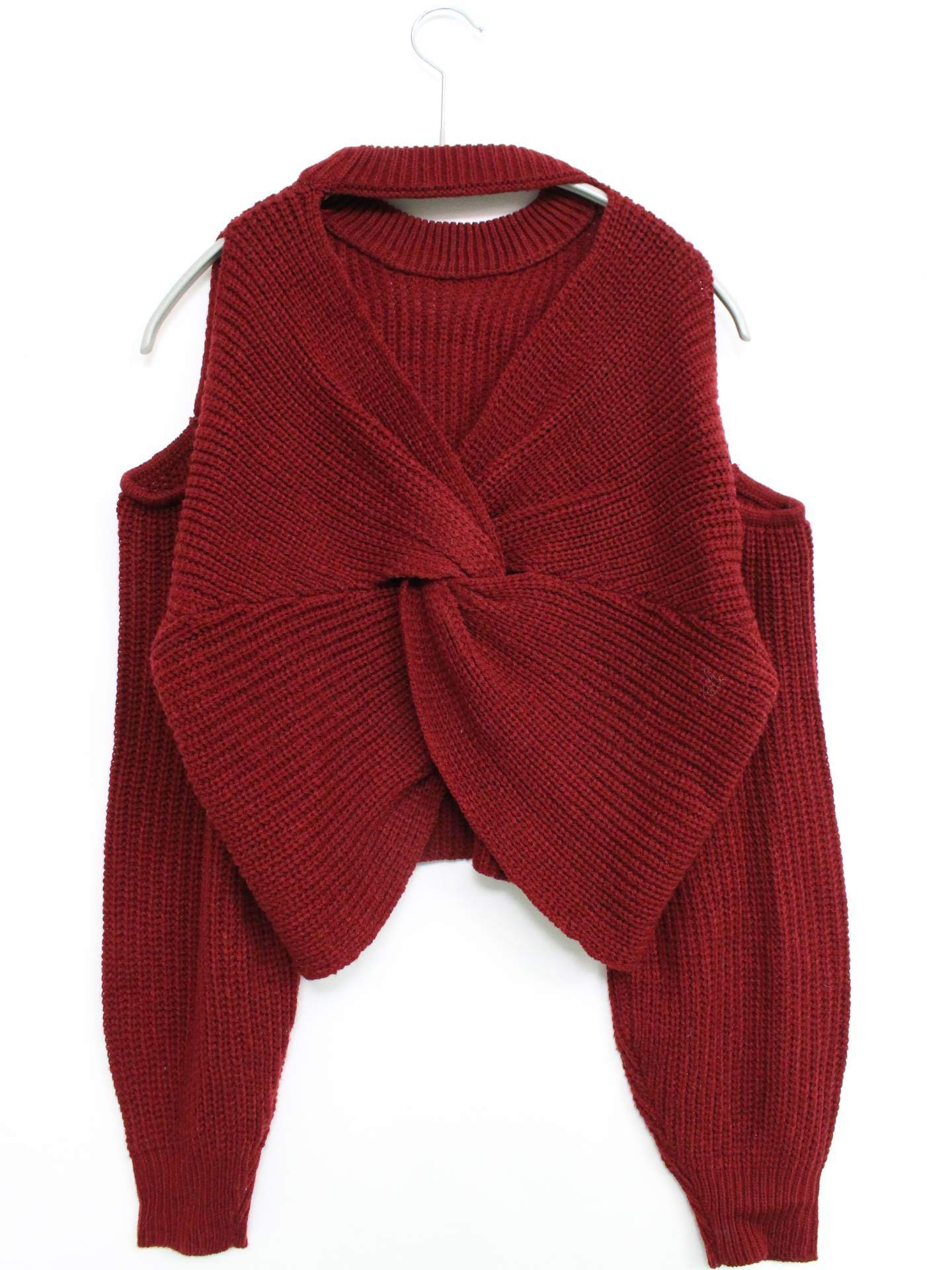 ニット/セーター/トップス/レッド/M