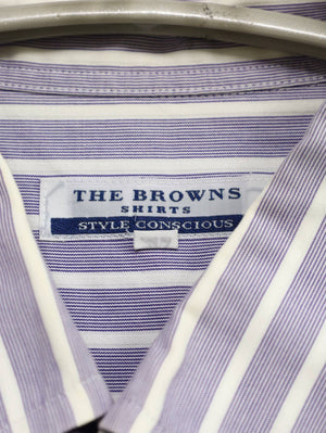 THE BROWNS/シャツ/ブラウス/トップス/ブルー/2L