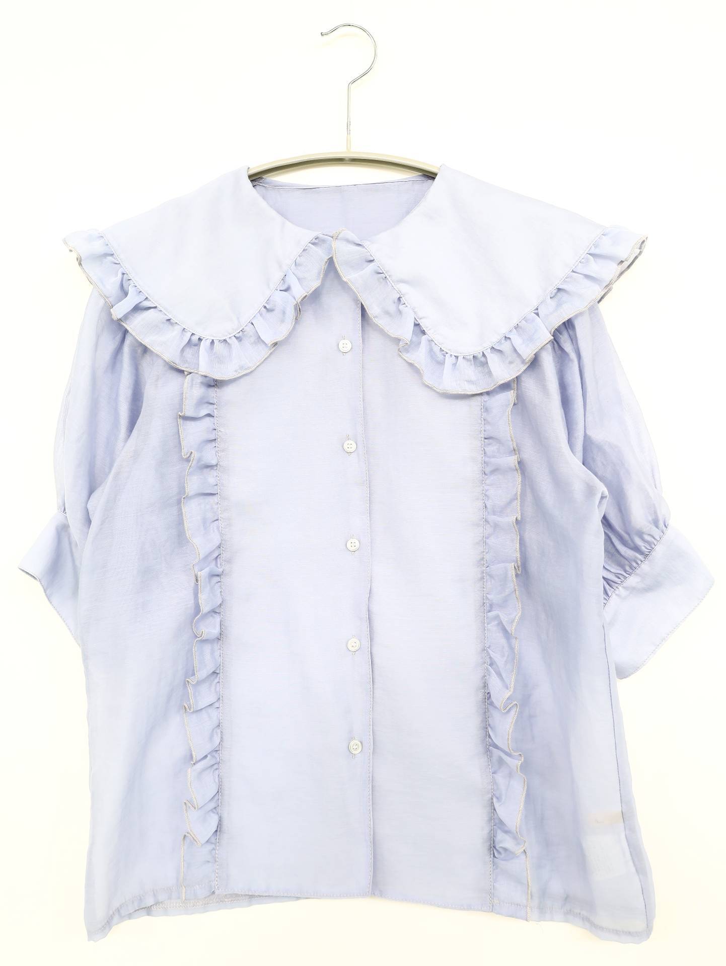 ems/エムズエキサイト/シャツ/ブラウス/トップス/スカイブルー/F