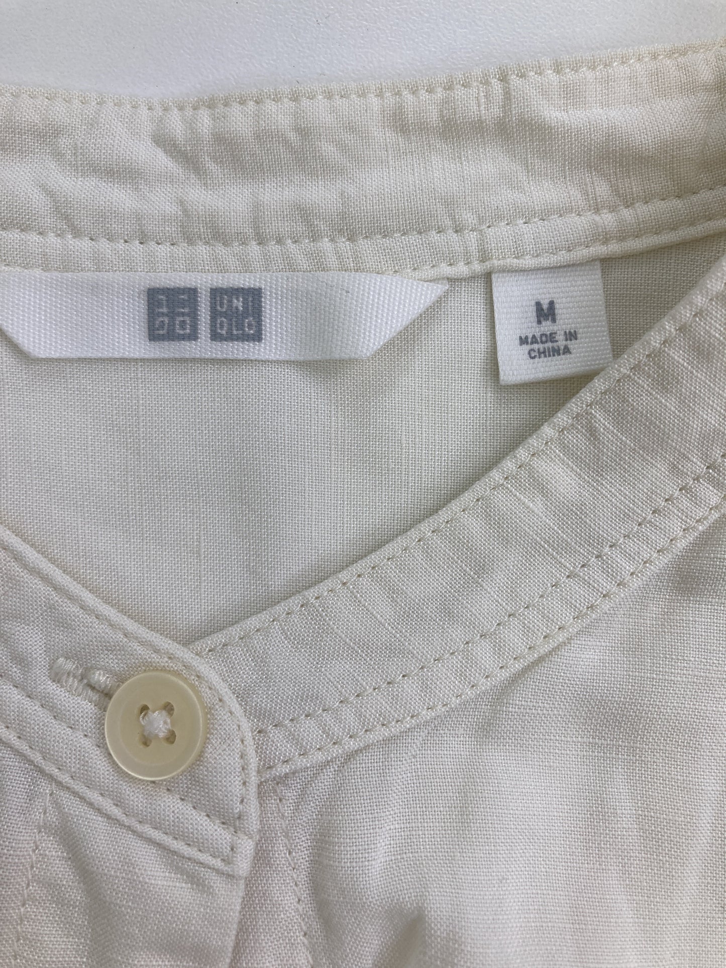 UNIQLO/ユニクロ/シャツ/ブラウス/トップス/アイボリー/M