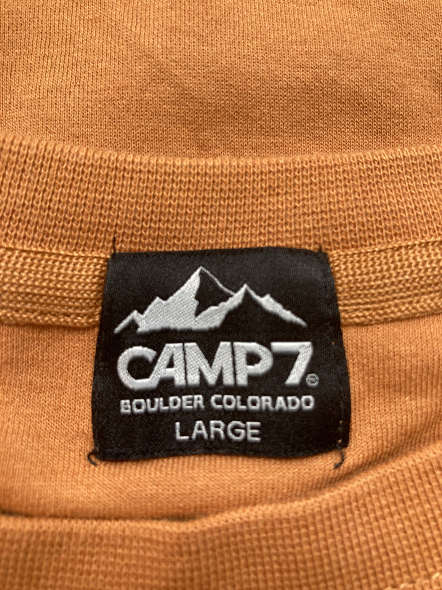 CAMP7/キャンプセブン/Tシャツ/カットソー/トップス/オレンジ/LARGE