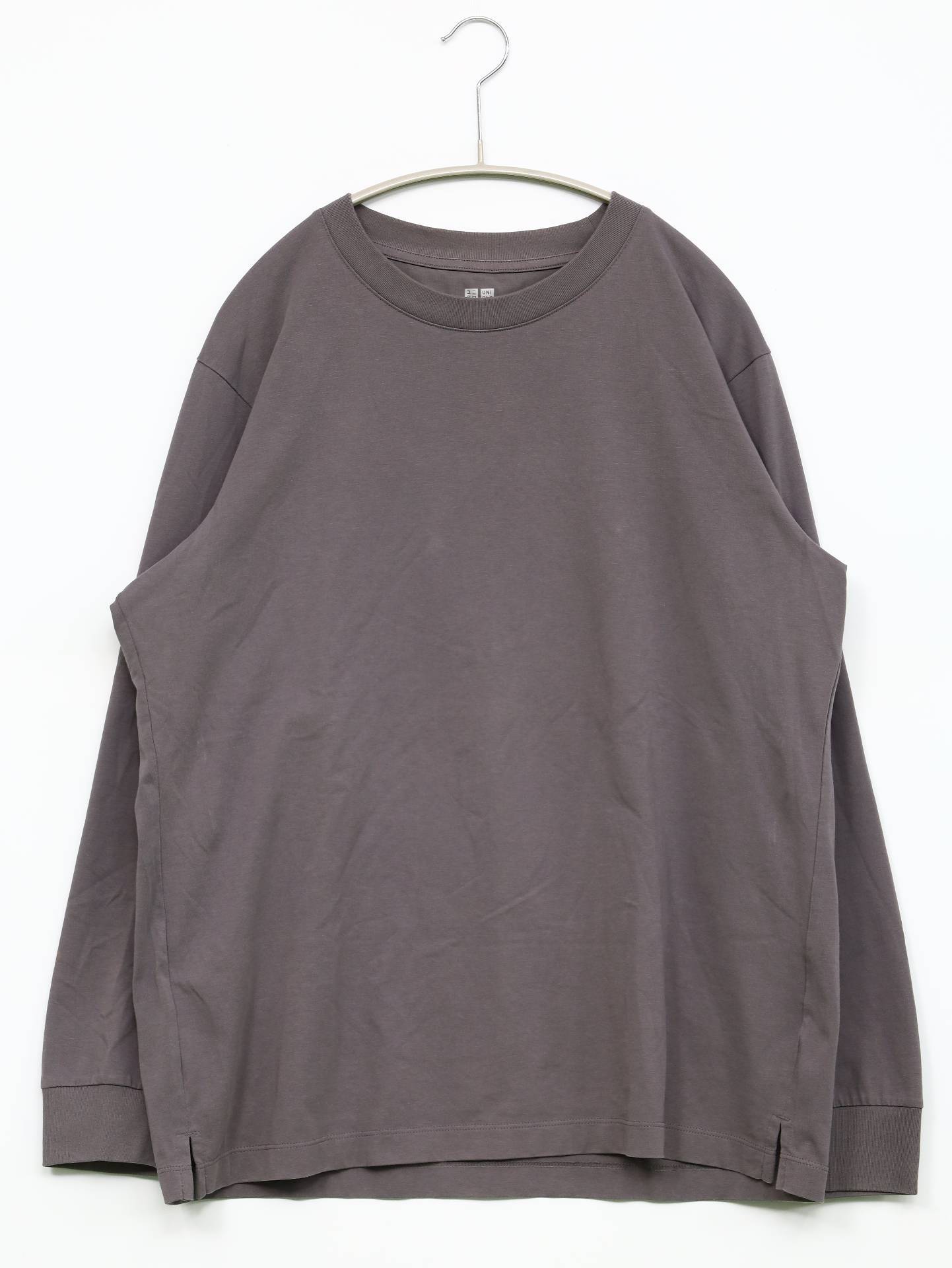 UNIQLO/ユニクロ/Tシャツ/カットソー/トップス/グレー/L