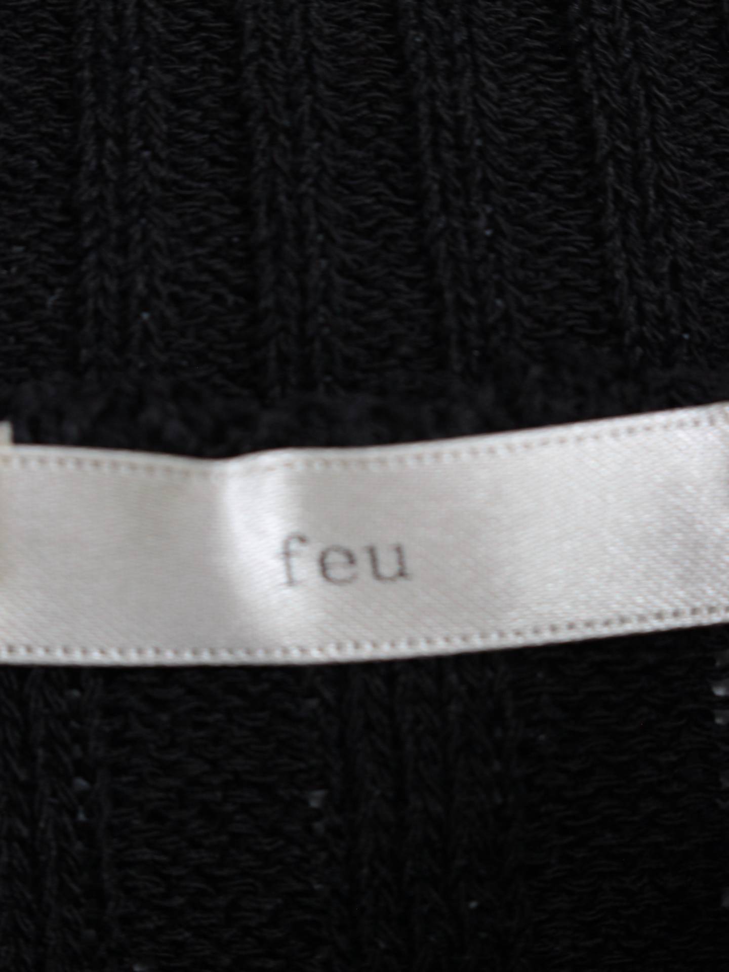 feu/Tシャツ/カットソー/トップス/ブラック/F