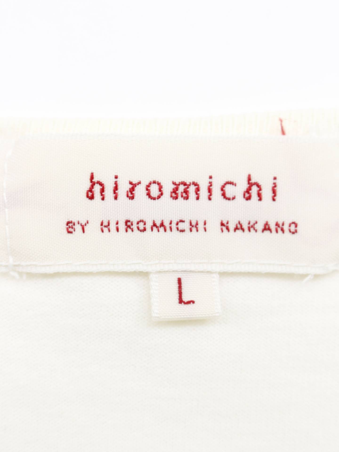 hiromichi nakano/Tシャツ/カットソー/トップス/ホワイト/L