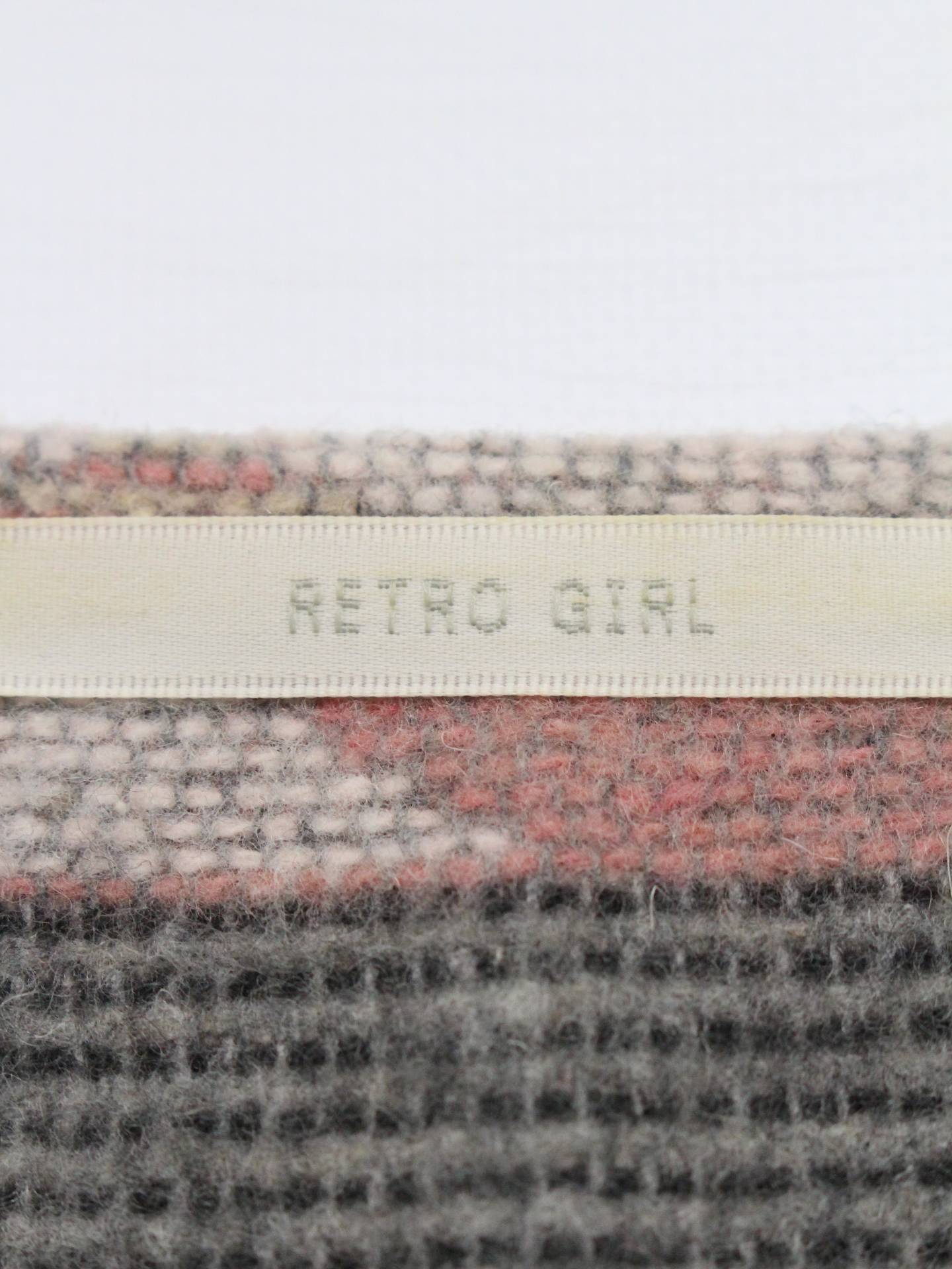 RETRO GIRL/レトロガール/ノーカラーコート/ジャケット/アウター/ベージュ/M バスト79~87 身長154~162