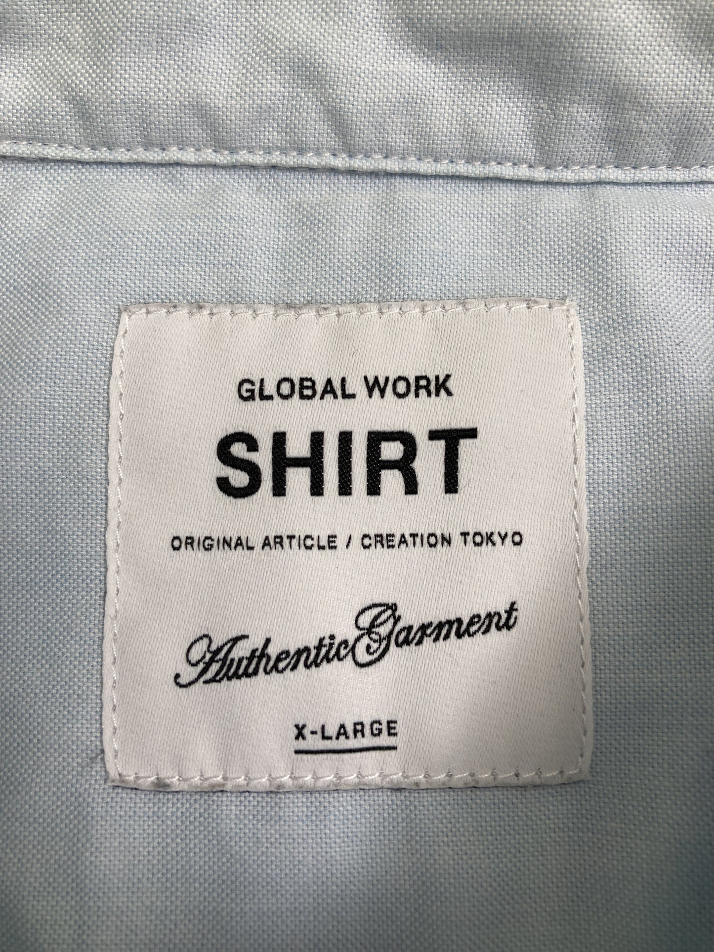 GLOBAL WORK/グローバルワーク/シャツ/ブラウス/トップス/スカイブルー/X-LARGE