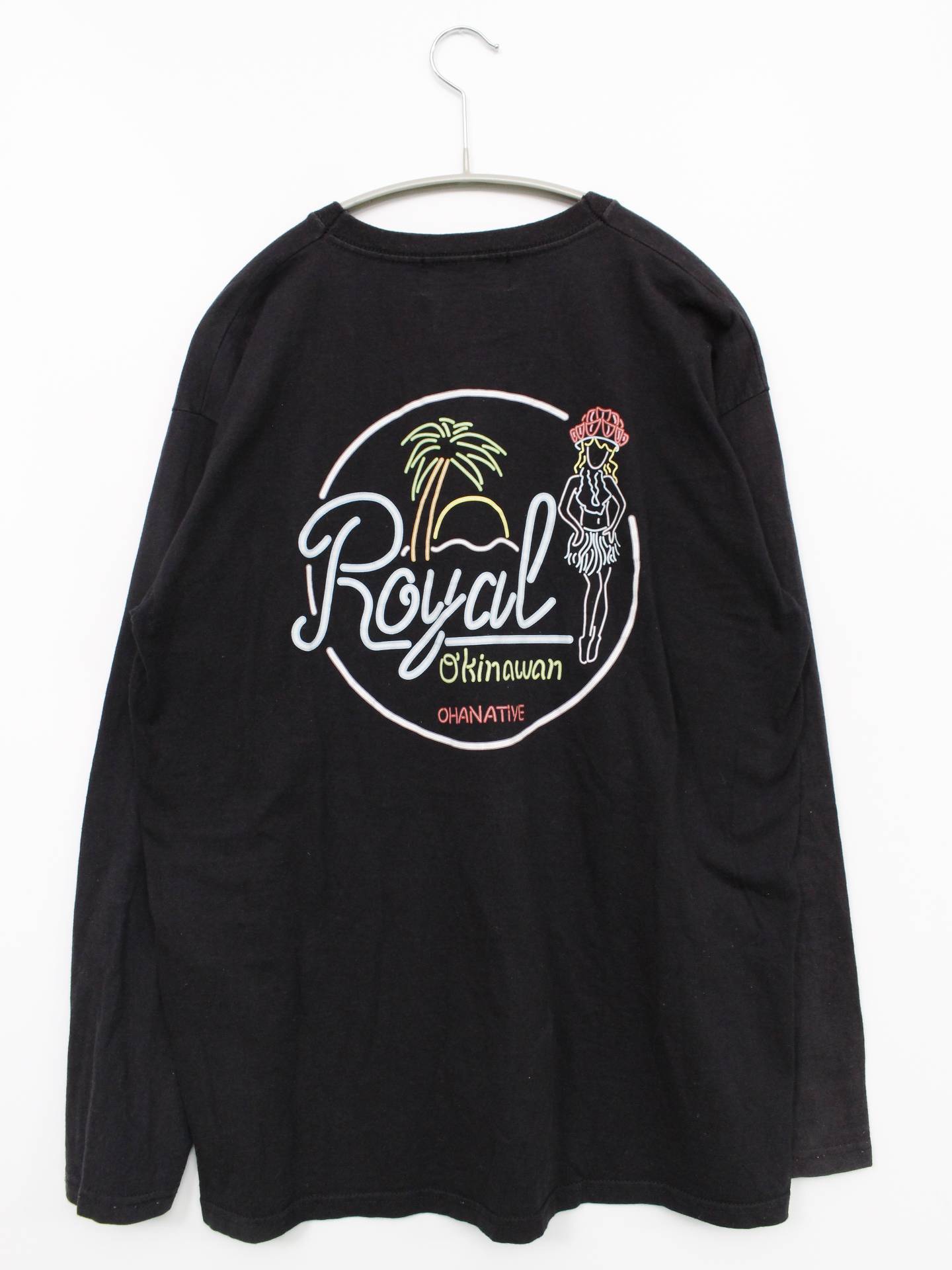 ROYAL OKINAWA/Tシャツ/カットソー/トップス/ブラック/M