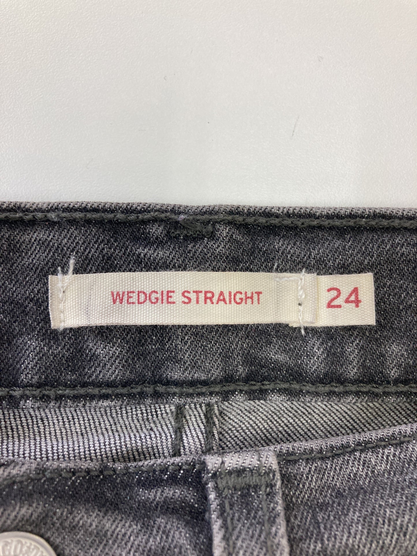 WEDGIE STRAIGHT/デニムパンツ/パンツ/ブラック/24