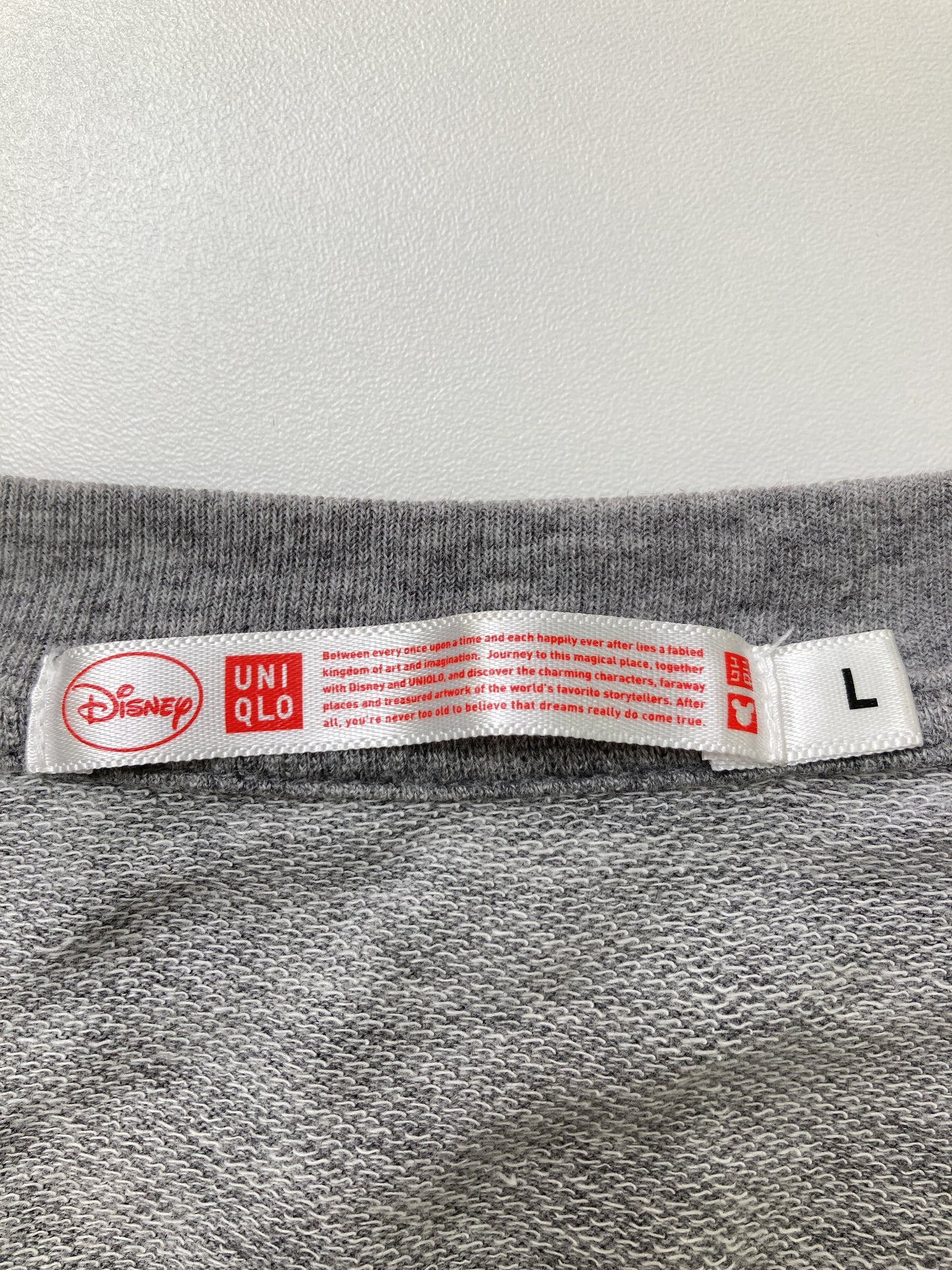 UNIQLO/ユニクロ/Tシャツ/カットソー/トップス/グレー/L