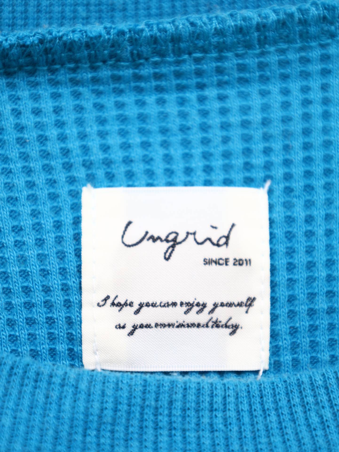 Ungrid/Tシャツ/カットソー/トップス/ブルー/F