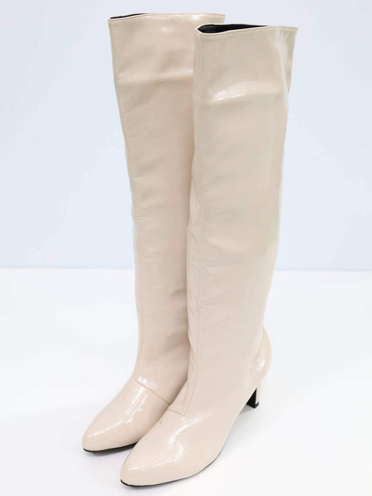 ブーツ/シューズ/アイボリー/M