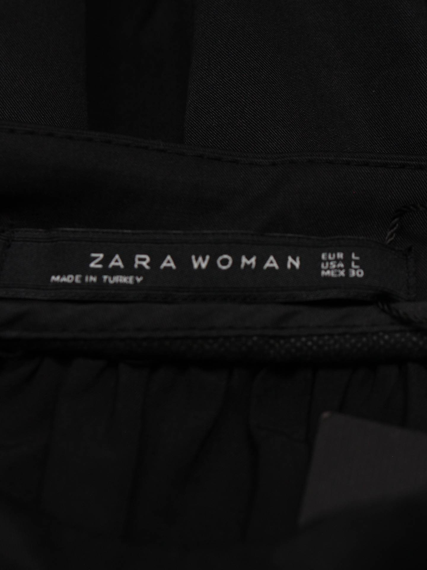 ZARA WOMAN/ミモレ/半端丈スカート/スカート/ブラック/L