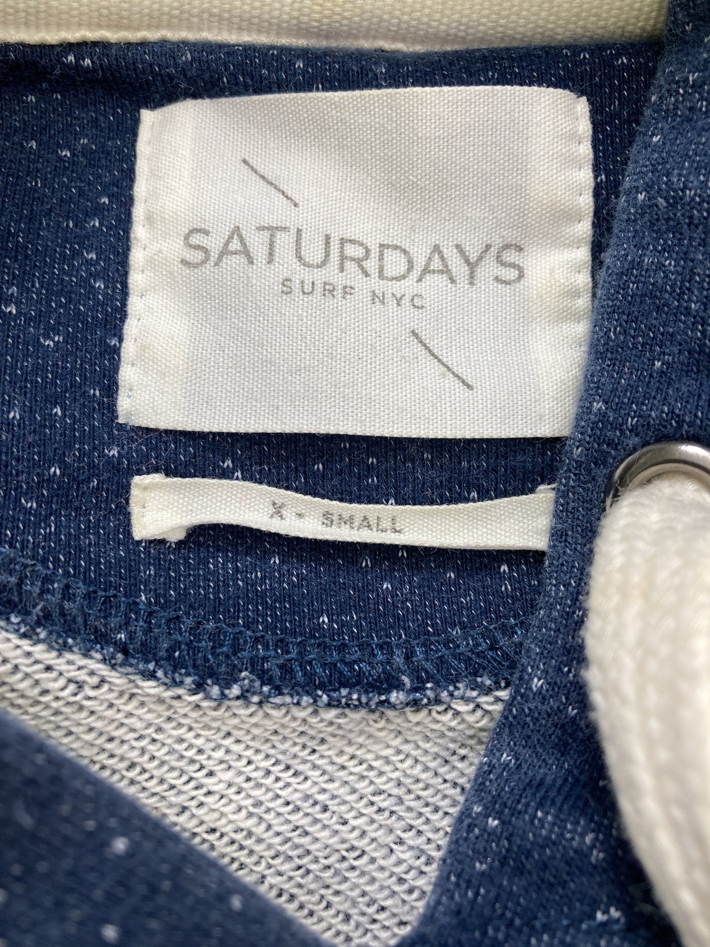 SATURDAYS/パーカー/トップス/ブルー/X-SMALL