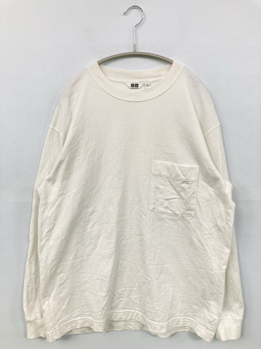 UNIQLO U/ユニクロユー/Tシャツ/カットソー/トップス/ホワイト/M