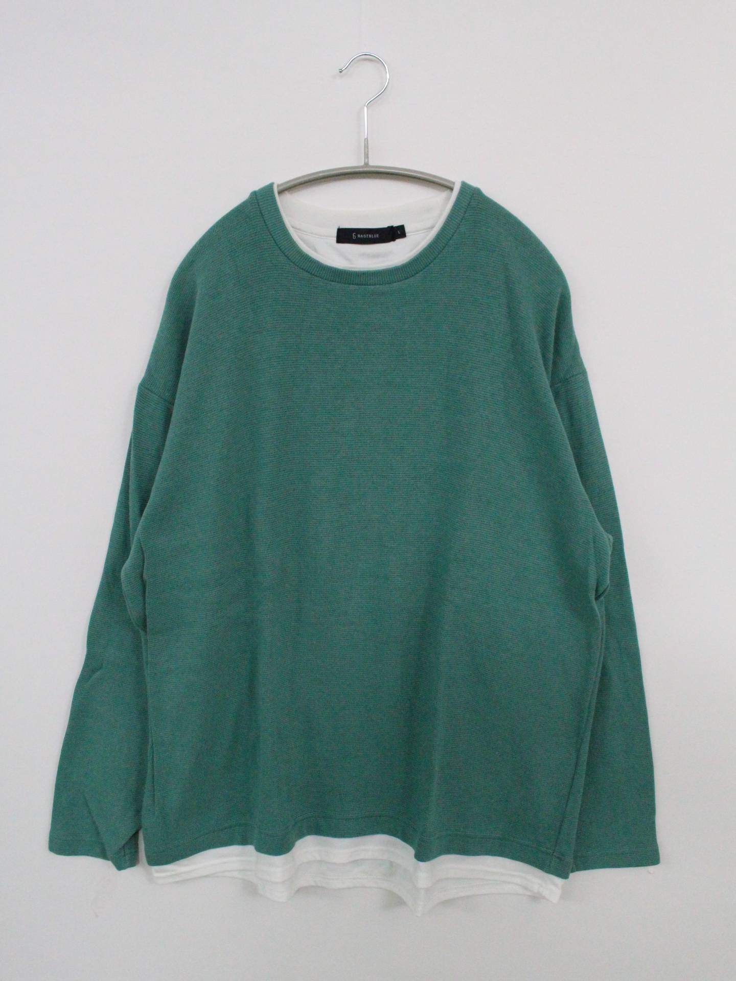 RAGEBLUE/レイジブルー/Tシャツ/カットソー/トップス/グリーン/L