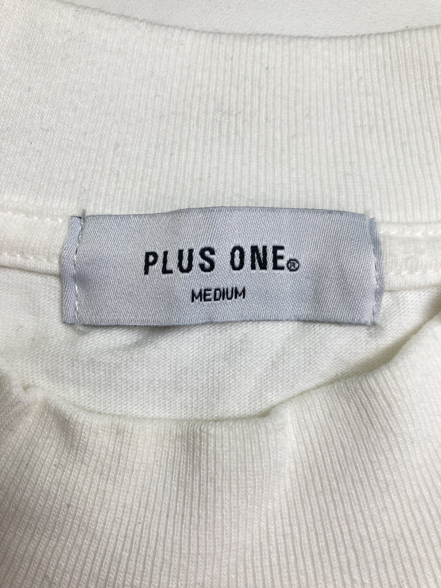 PLUS ONE/プラスワン/Tシャツ/カットソー/トップス/ホワイト/MEDIUM