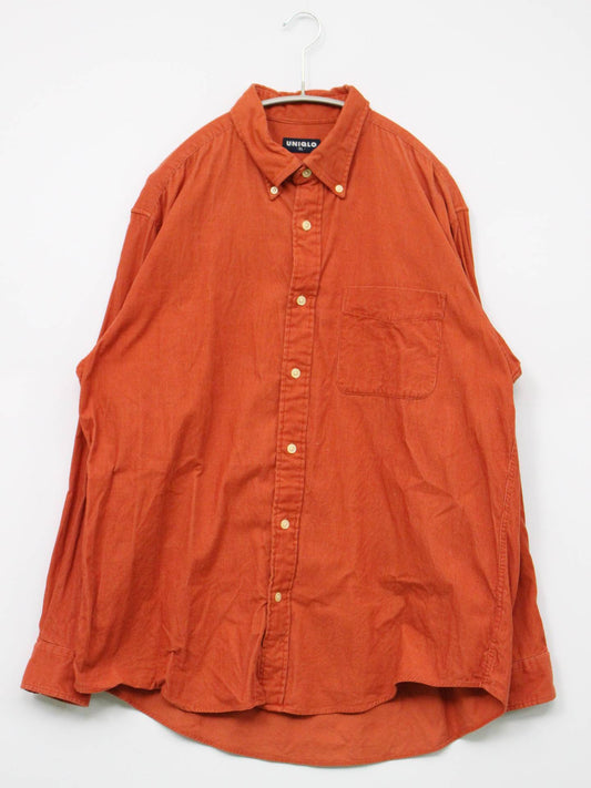 UNIQLO/ユニクロ/シャツ/ブラウス/トップス/オレンジ/XL