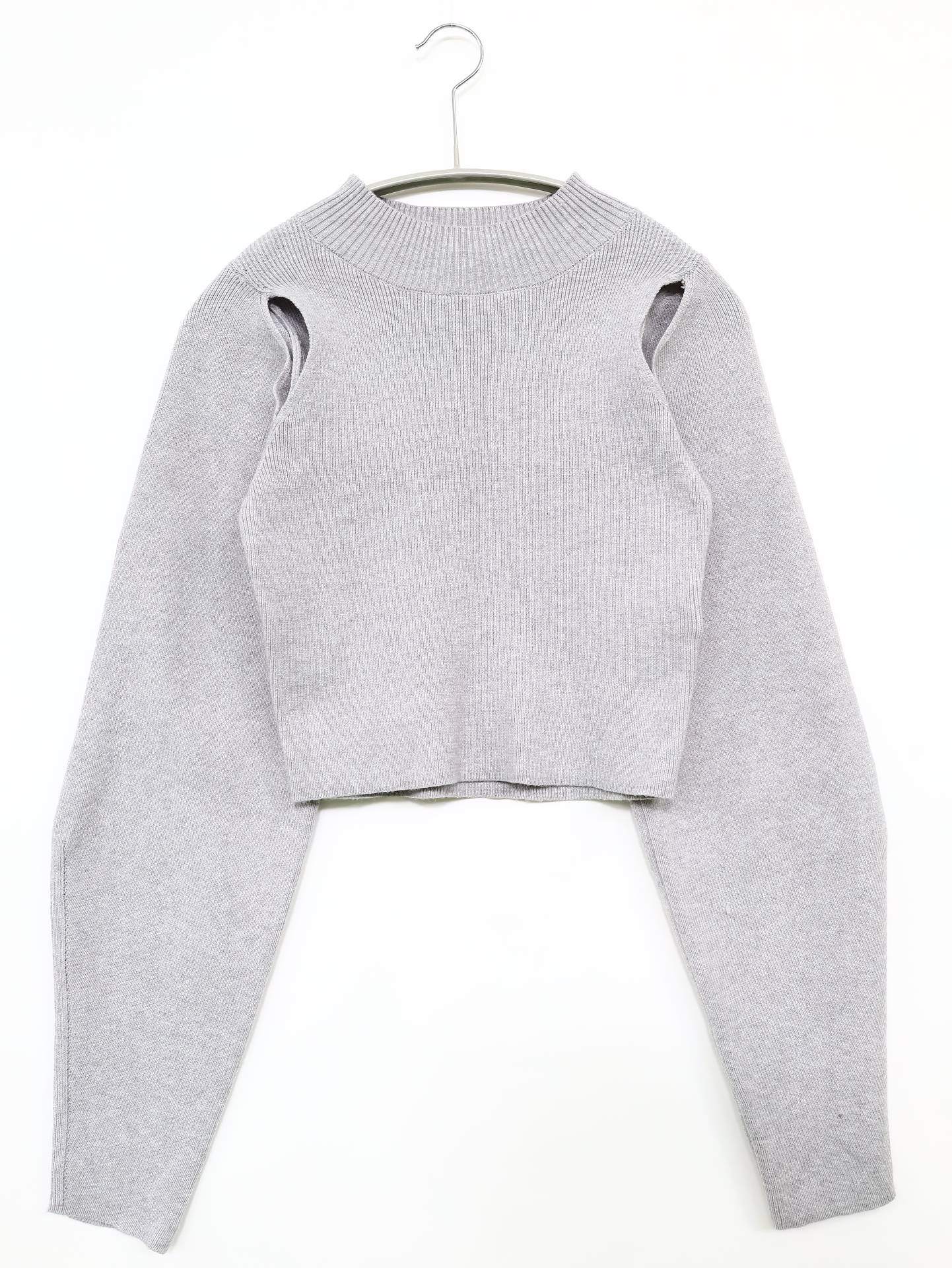 EMODA/エモダ/ニット/セーター/トップス/グレー/F