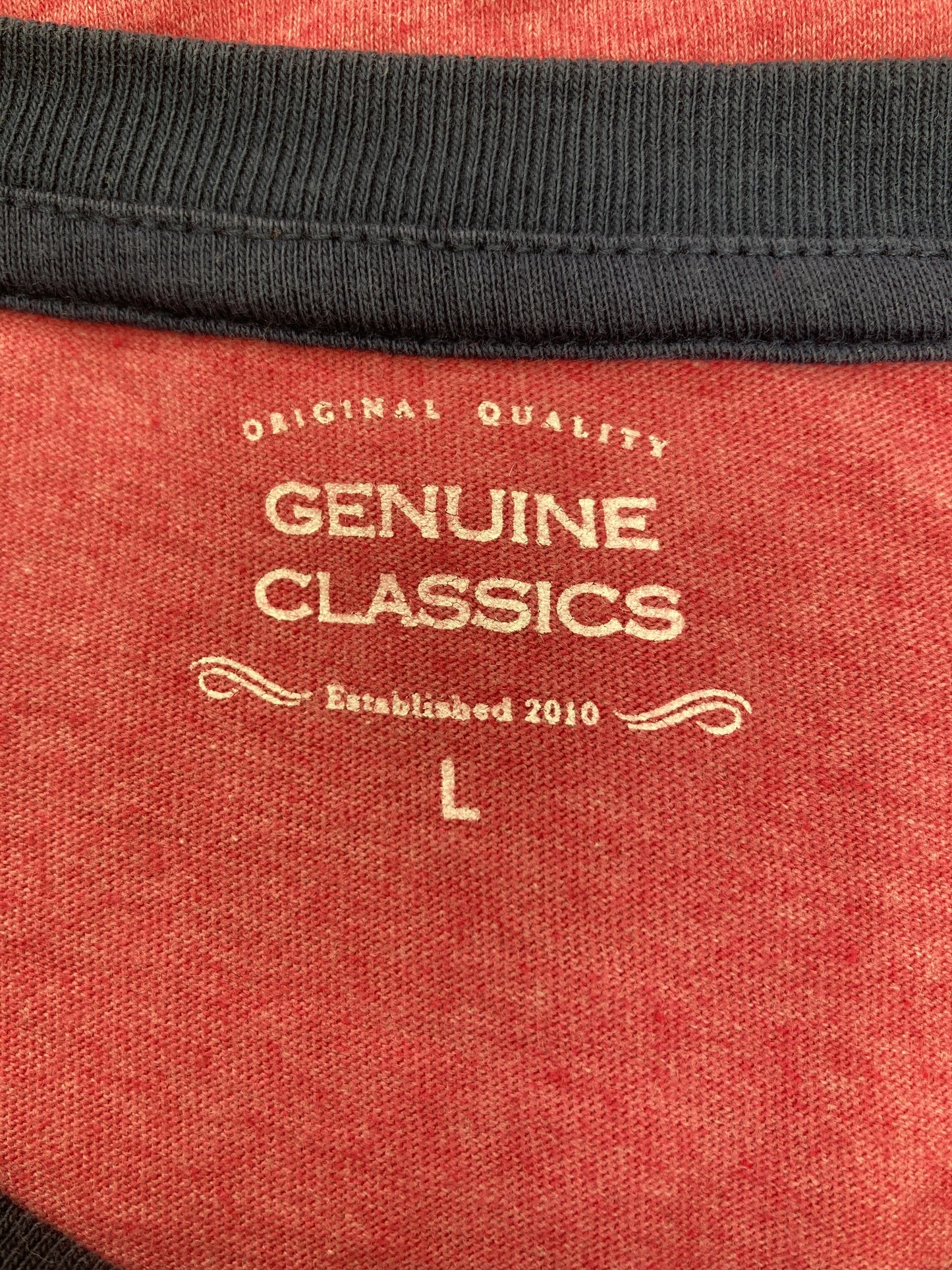 GENUINE/Tシャツ/カットソー/トップス/レッド/L