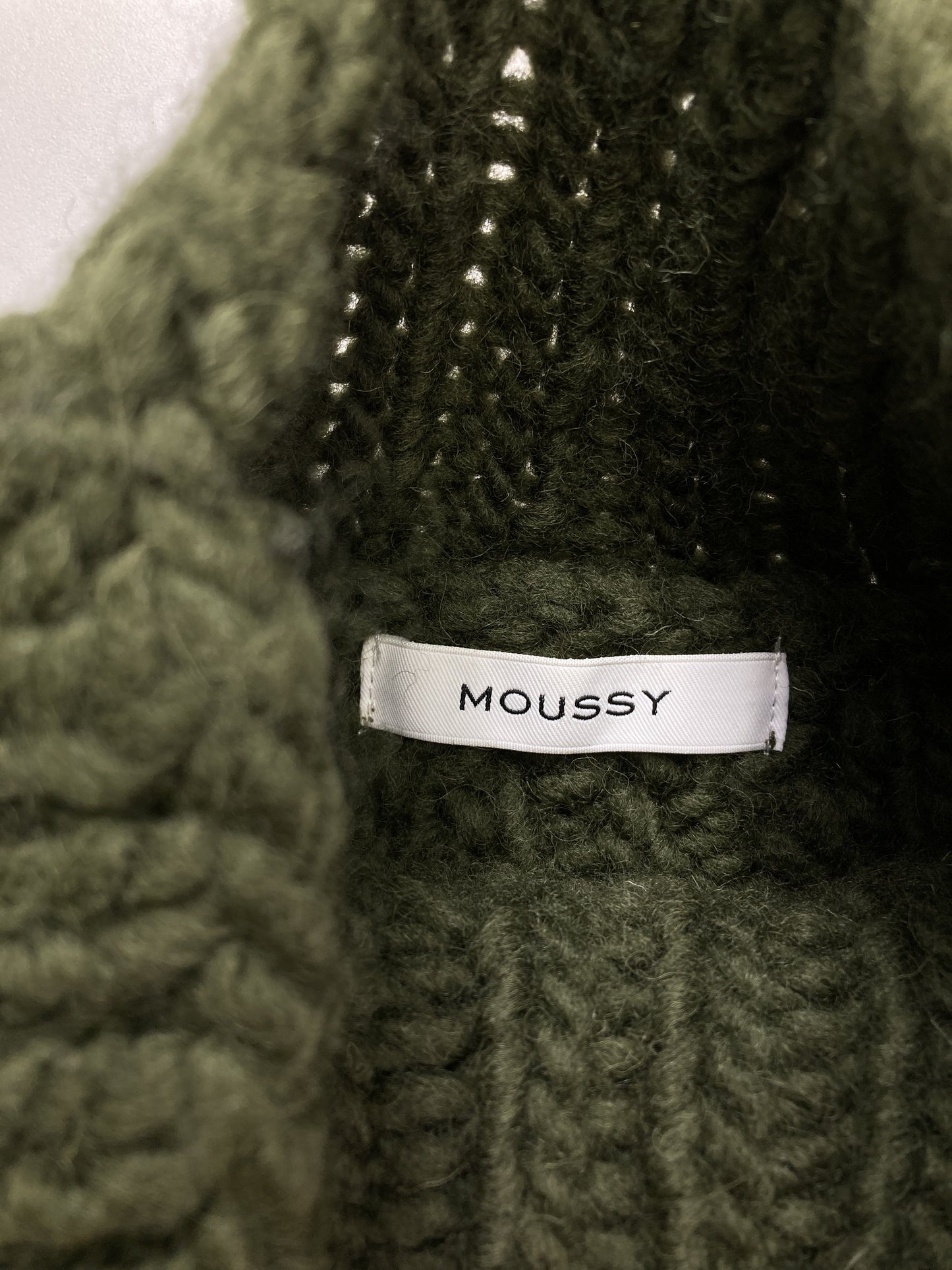 MOUSSY/マウジー/ニット/セーター/トップス/グレー/FREE