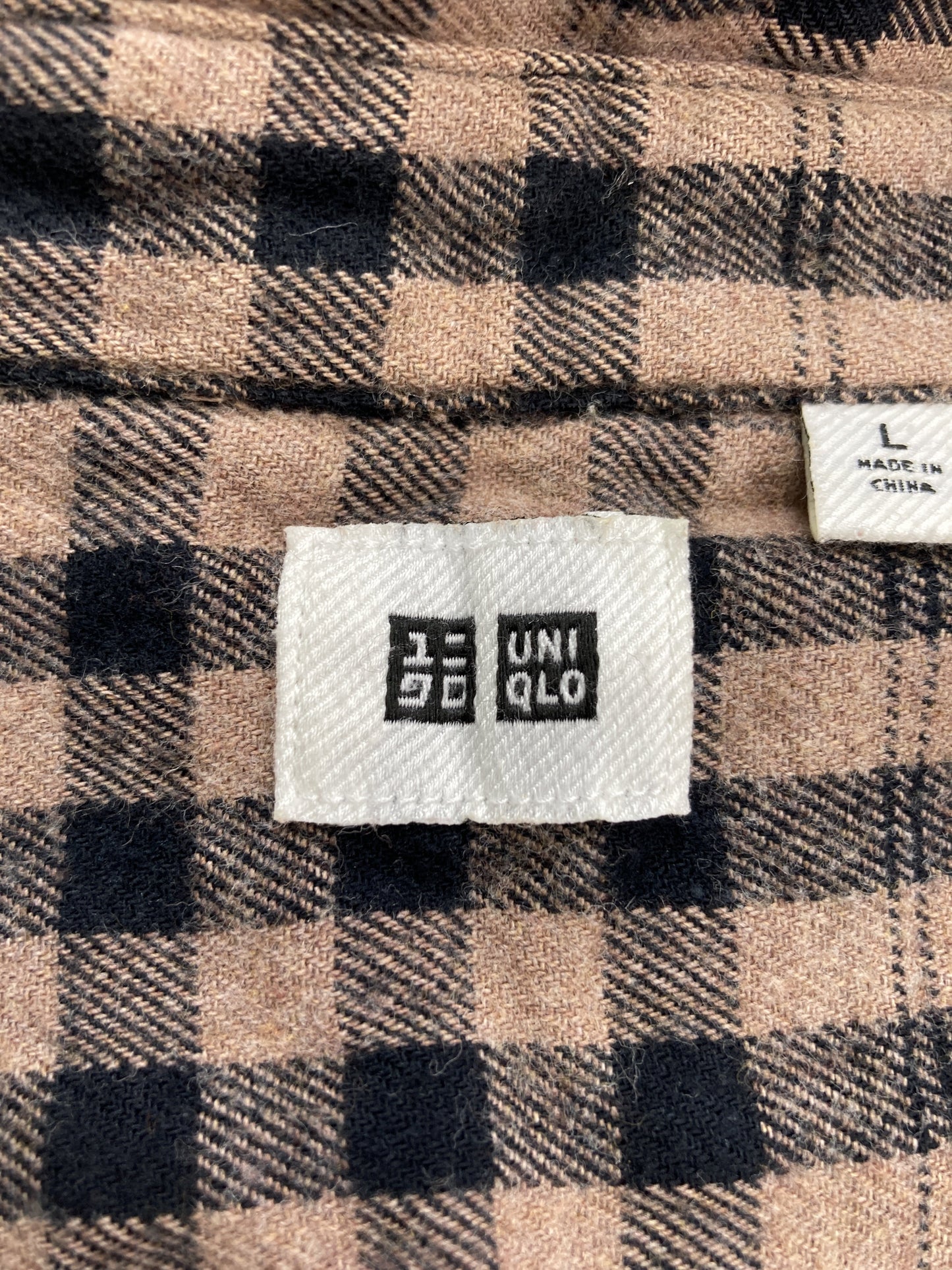 UNIQLO/ユニクロ/シャツ/ブラウス/トップス/ブラウン/L