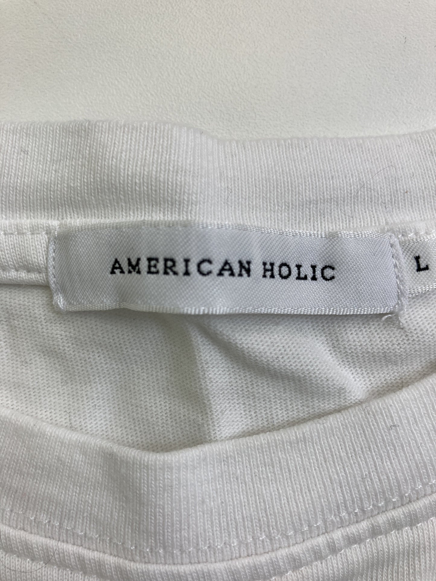 AMERICAN HOLIC/アメリカンホリック/Tシャツ/カットソー/トップス/ホワイト/L