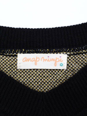 anap mimpi/アナップミンピ/ノースリーブ/トップス/ブラック