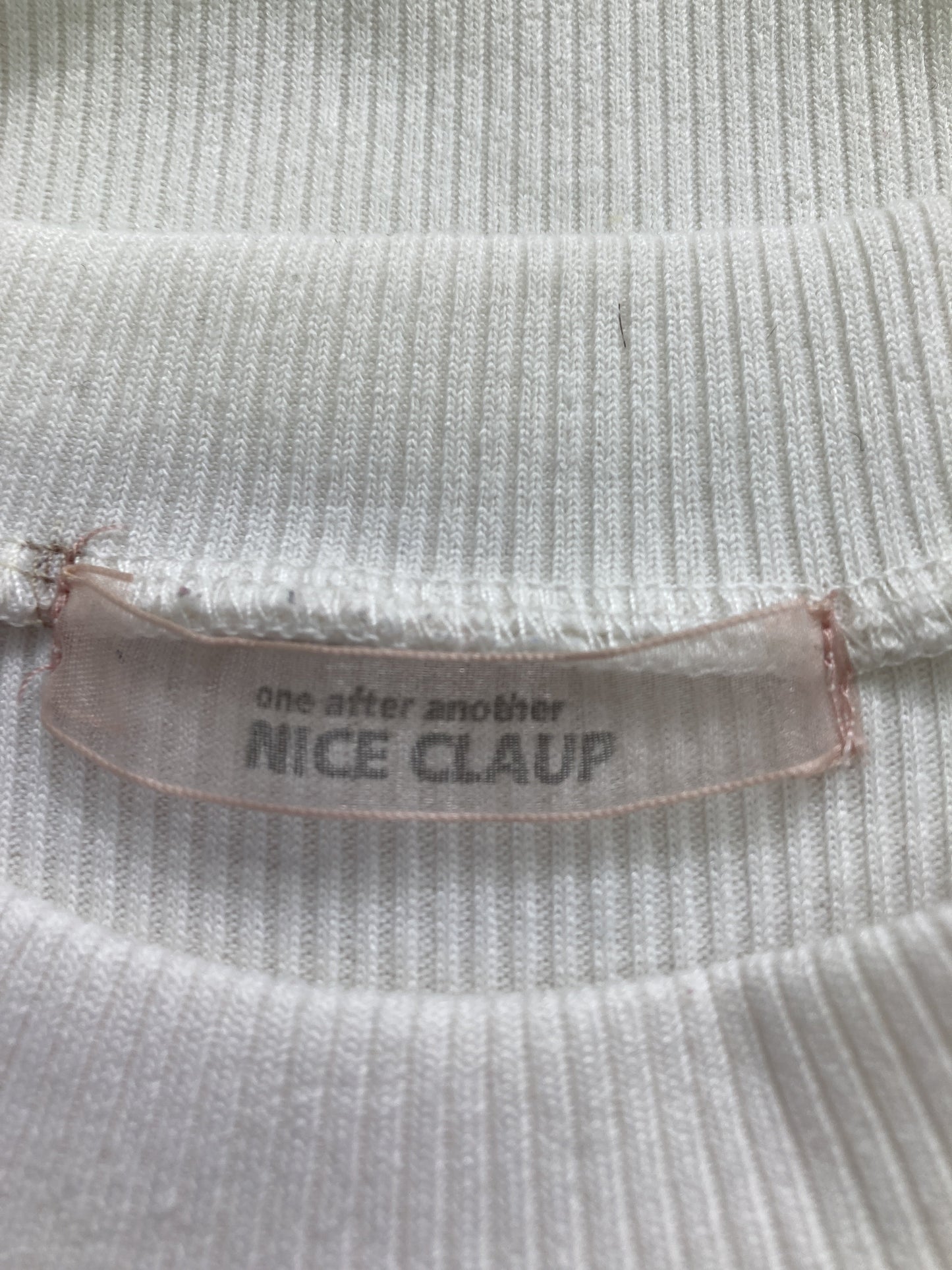 NICE CLAUP/ナイスクラップ/ニット/セーター/トップス/ホワイト