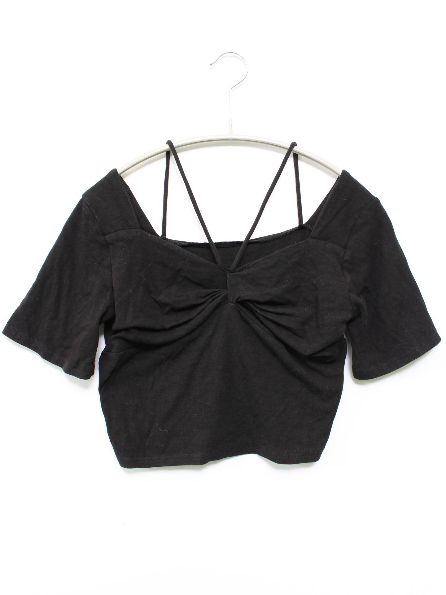 Tシャツ/カットソー/トップス/ブラック/ONE-SIZE