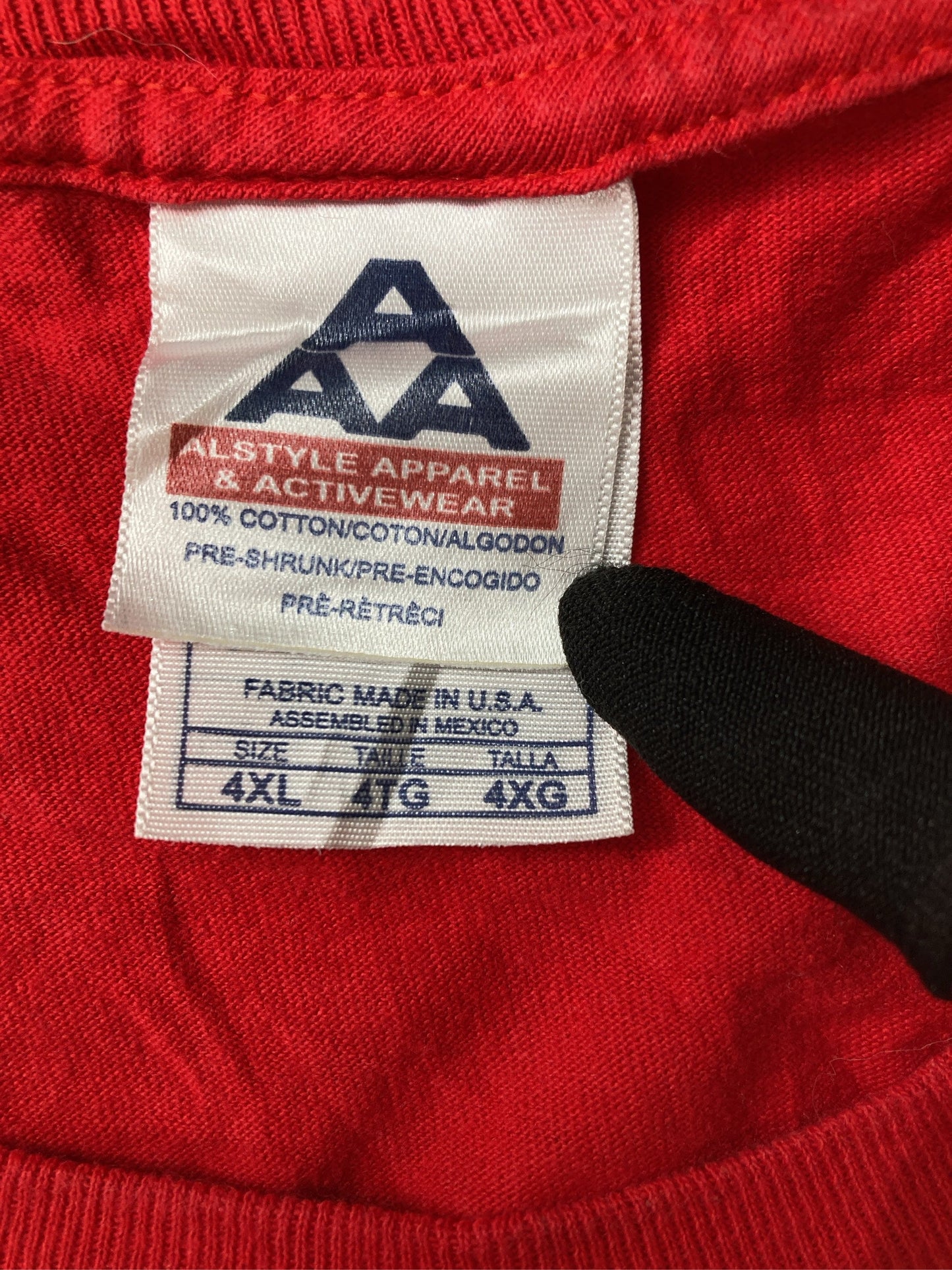 ALSTYLE APPAREL&ACTIVEWEAR/アルスタイルアパレルアンドアクティブウェア/Tシャツ/カットソー/トップス/レッド/4XL